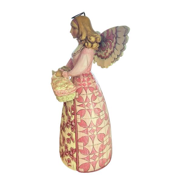 Jim Shore‎ RARE Longaberger Homestead Exclusive 2007 Angel of Hope Breast Cancer - Picture 2 of 5